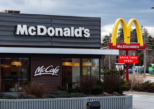 April 11, 2020 - Halifax, Canada - McDonald's restaurant located on Lacewood drive in Clayton Park. ...