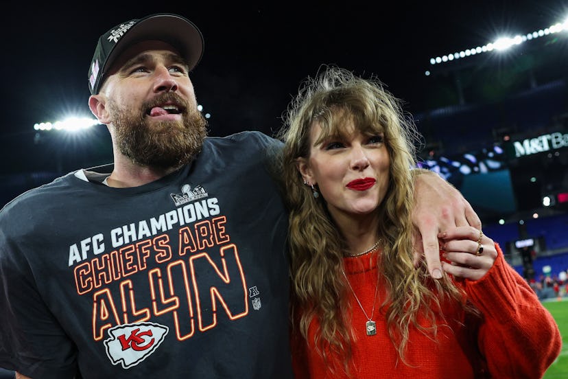 Travis Kelce and Taylor Swift.