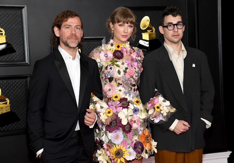 Taylor Swift attended the 2021 Grammys with 'Folklore' collaborators Aaron Dessner and Jack Antonoff...