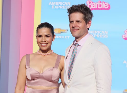LOS ANGELES, CALIFORNIA - JULY 09: (L-R) America Ferrera and Ryan Piers Williams attend the World Pr...