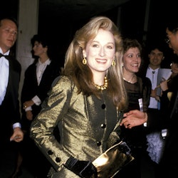 Meryl Streep at Golden Globes 1989