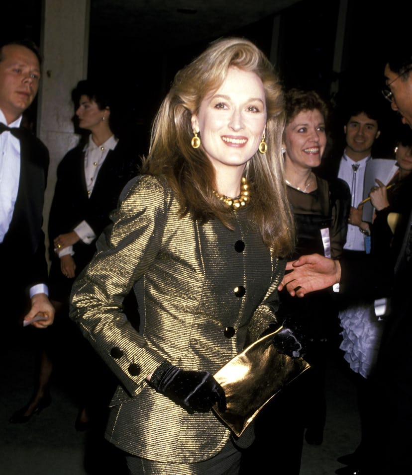 Meryl Streep at Golden Globes 1989