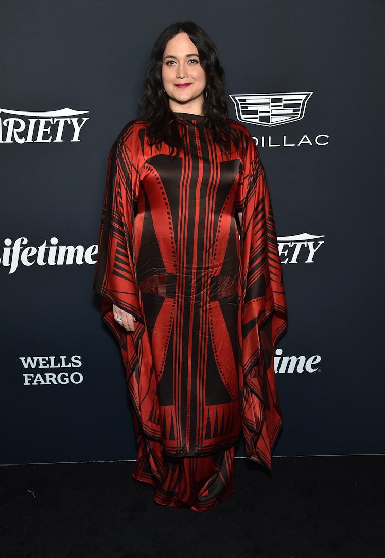 US actress Lily Gladstone arrives for Variety's Power of Women event at Mother Wolf in Los Angeles, ...