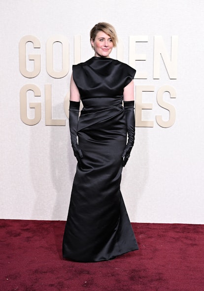 Greta Gerwig at the 81st Golden Globe Awards held at the Beverly Hilton Hotel on January 7, 2024 in ...