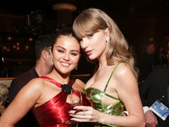 Selena Gomez and Taylor Swift at the Golden Globes