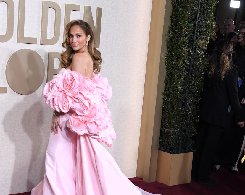 BEVERLY HILLS, CALIFORNIA - JANUARY 07: Jennifer Lopez arrives at the 81st Annual Golden Globe Award...