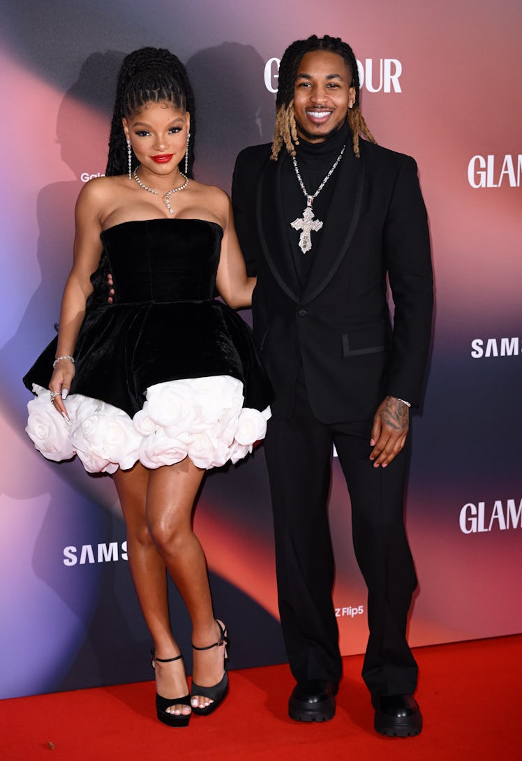 Halle Bailey and DDG attend the Glamour Women of The Year Awards 2023 on October 17, 2023 in London,...