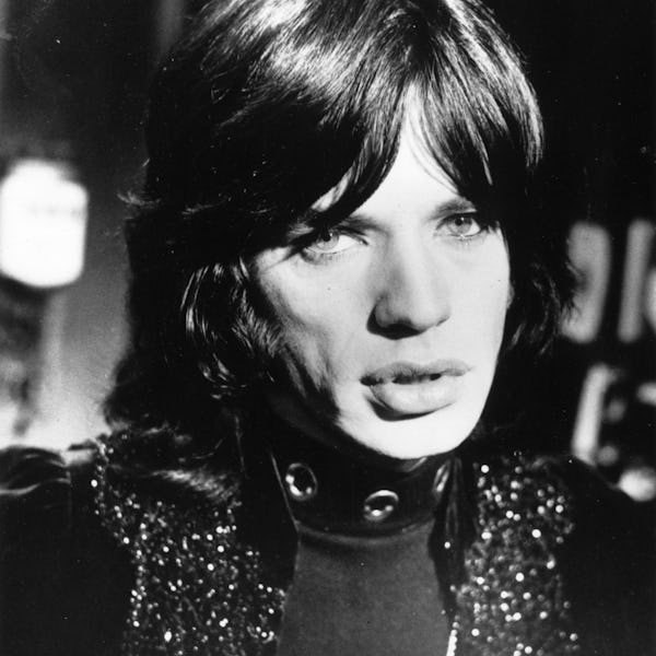 Mick Jagger shag haircut bangs