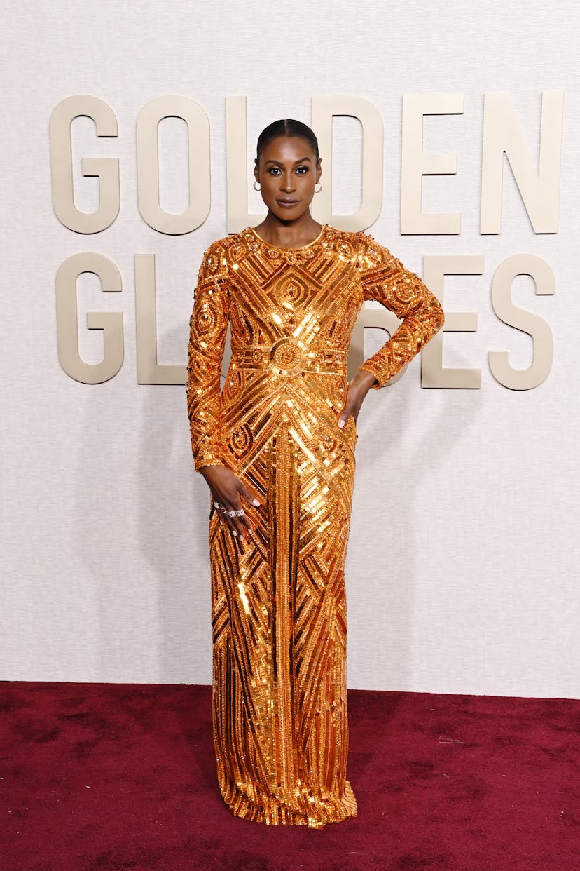 Issa Rae attends the 81st Annual Golden Globe Awards. 
