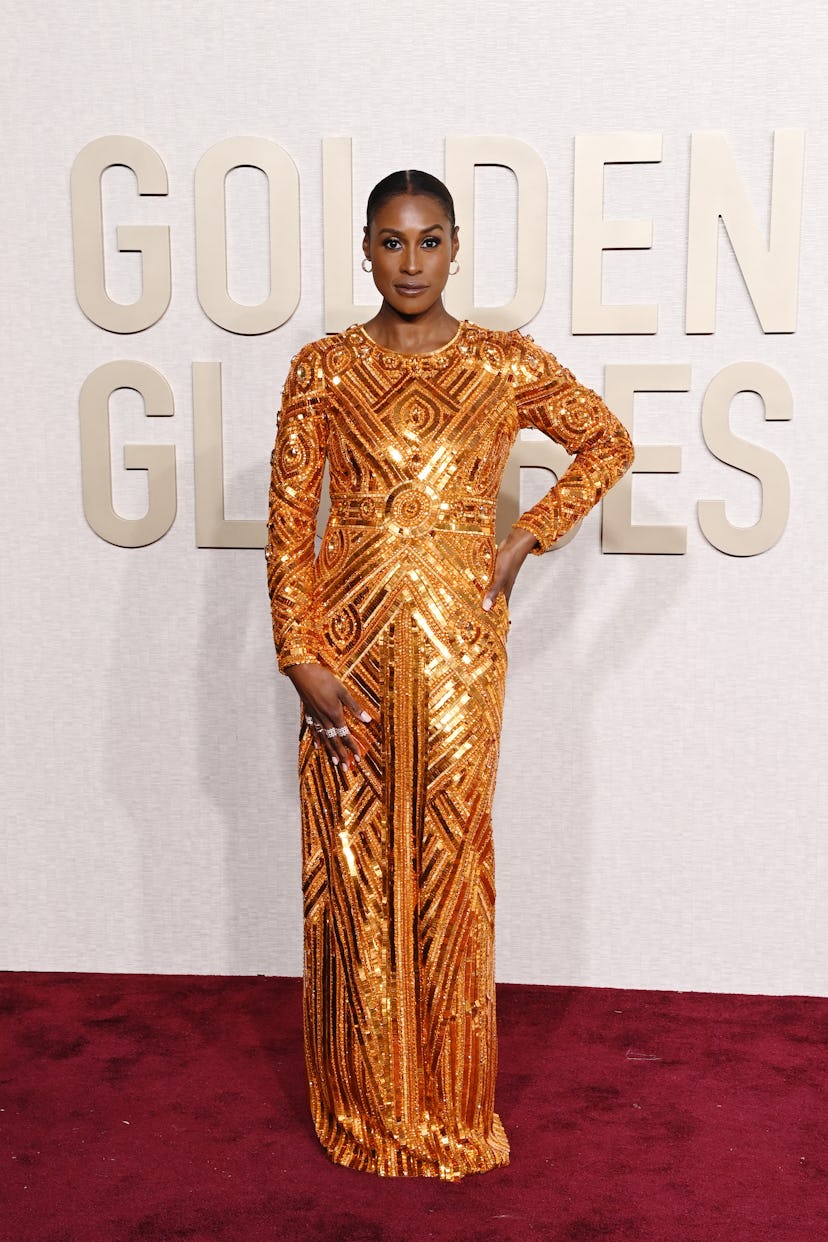 Issa Rae attends the 81st Annual Golden Globe Awards.