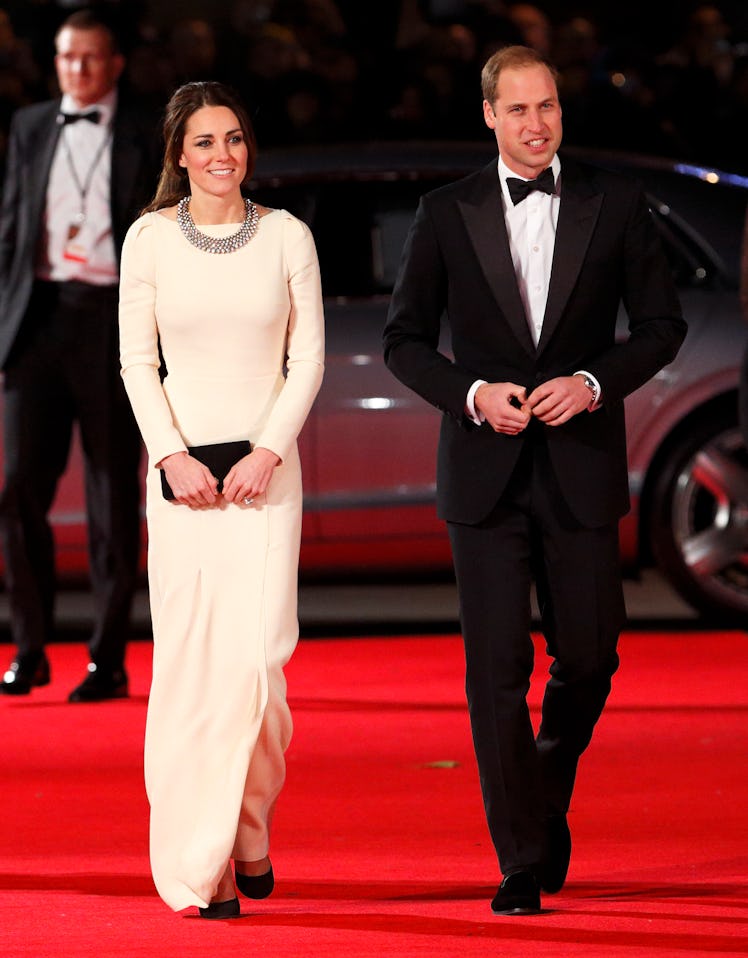 Catherine, Duchess of Cambridge and Prince William, Duke of Cambridge attend the Royal film performa...