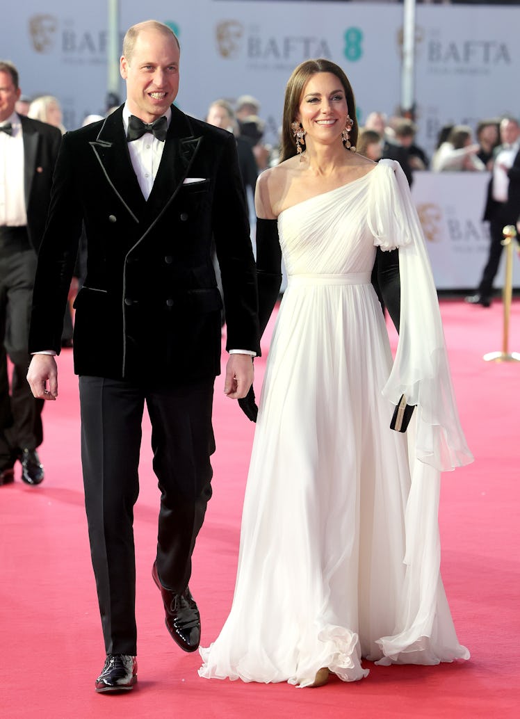 Catherine, Princess of Wales and Prince William, Prince of Wales attend the EE BAFTA Film Awards 202...