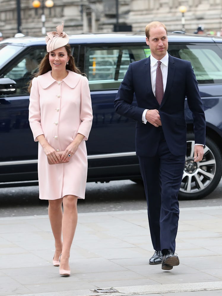 Catherine, Duchess of Cambridge and Prince William, Duke of Cambridge attend the Observance for Comm...