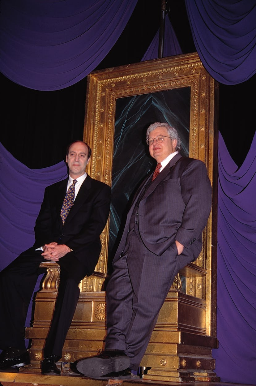 Gene Siskel and Roger Ebert.Attending the N.A.T.P.E. TV Convention in.Las Vegas.January 1995. (Photo...