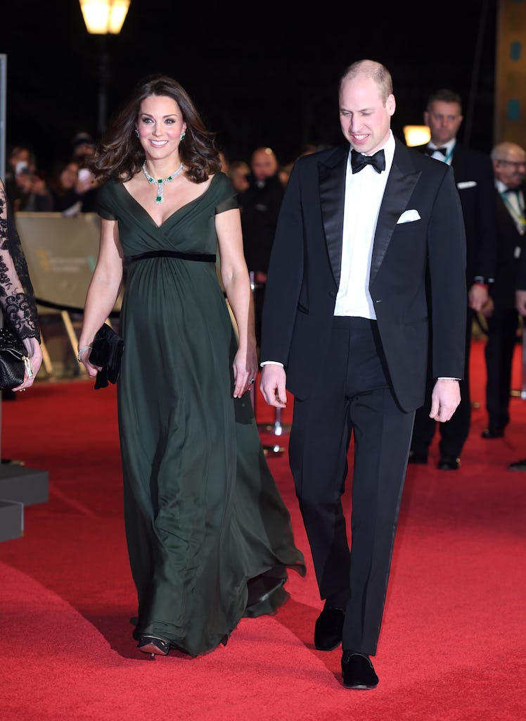 Catherine, Duchess of Cambridge and Prince William, Duke of Cambridge attend the EE British Academy ...