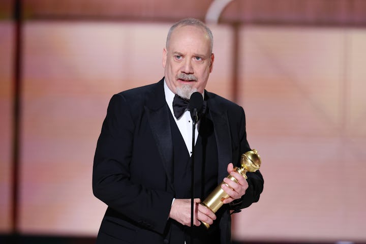 Paul Giamatti accepts award for Best Performance by a Male Actor in a Motion Picture  Musical or Com...