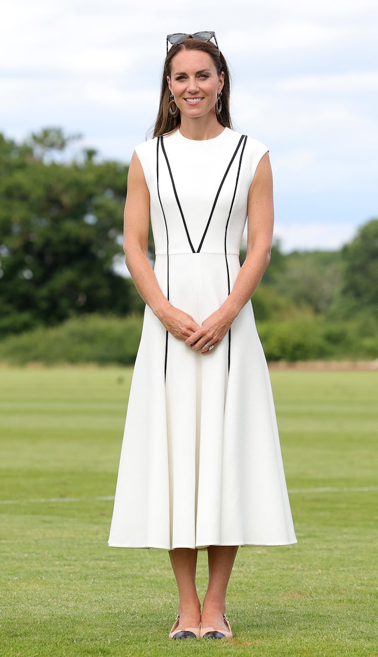 Catherine, Duchess of Cambridge attends the Royal Charity Polo Cup 2022 