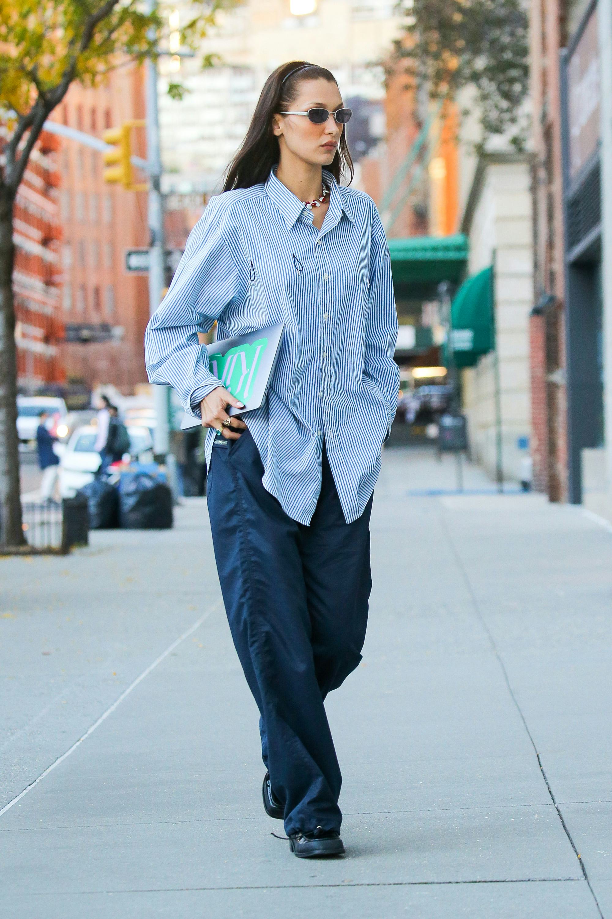 NEW YORK CITY, NY - NOVEMBER 01: Bella Hadid is seen on November 01, 2021 in New York City, New York&hellip;