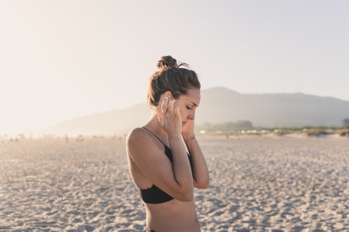 woman at the beach