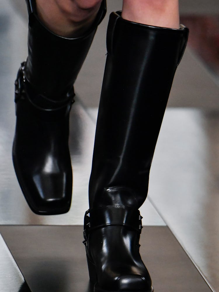 PARIS, FRANCE - MARCH 03: A model walks the runway during the Valentino Ready to Wear Fall/Winter 20...