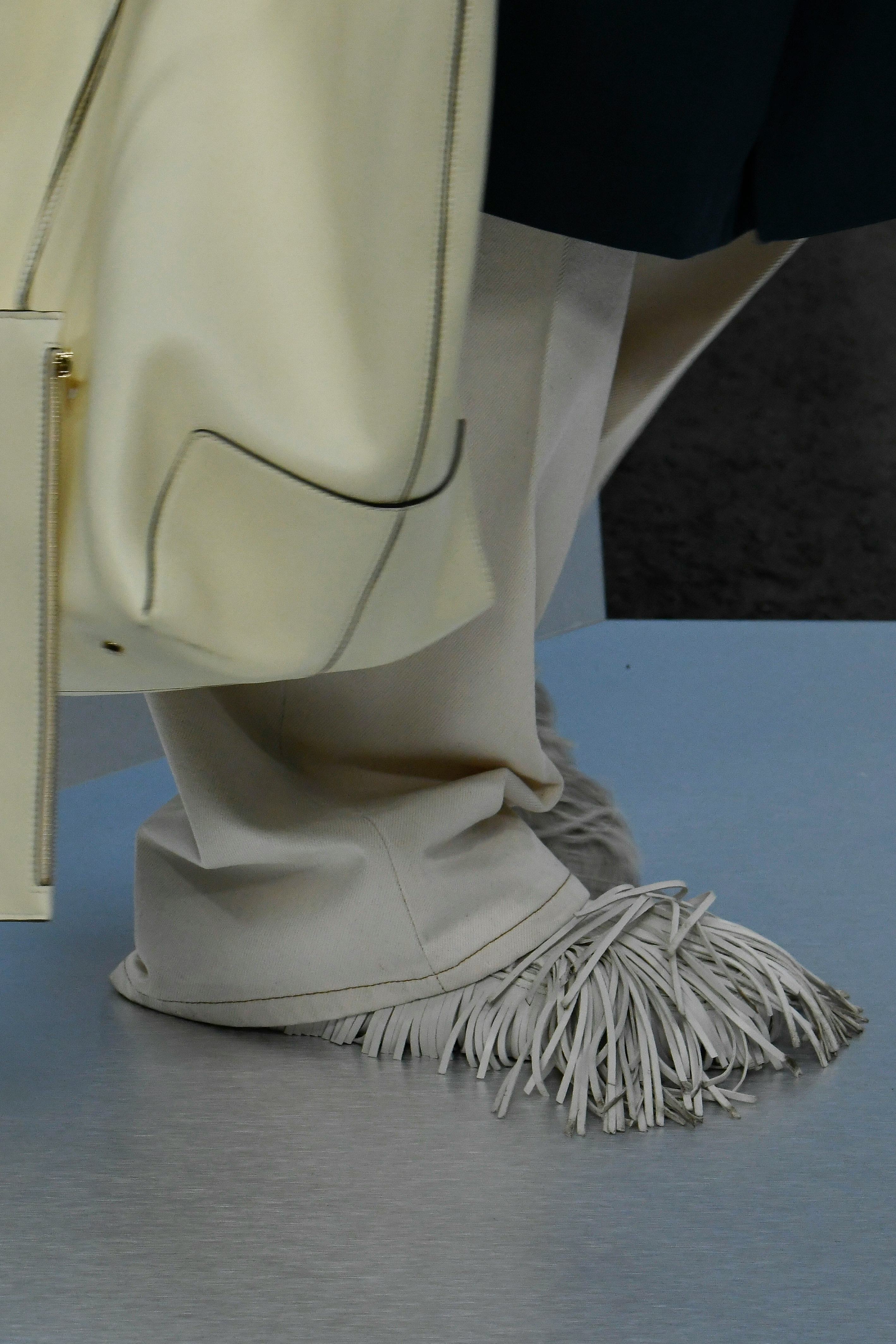 MILAN, ITALY - FEBRUARY 23: A model walks the runway during the Tods Ready to Wear Fall/Winter 2024-...