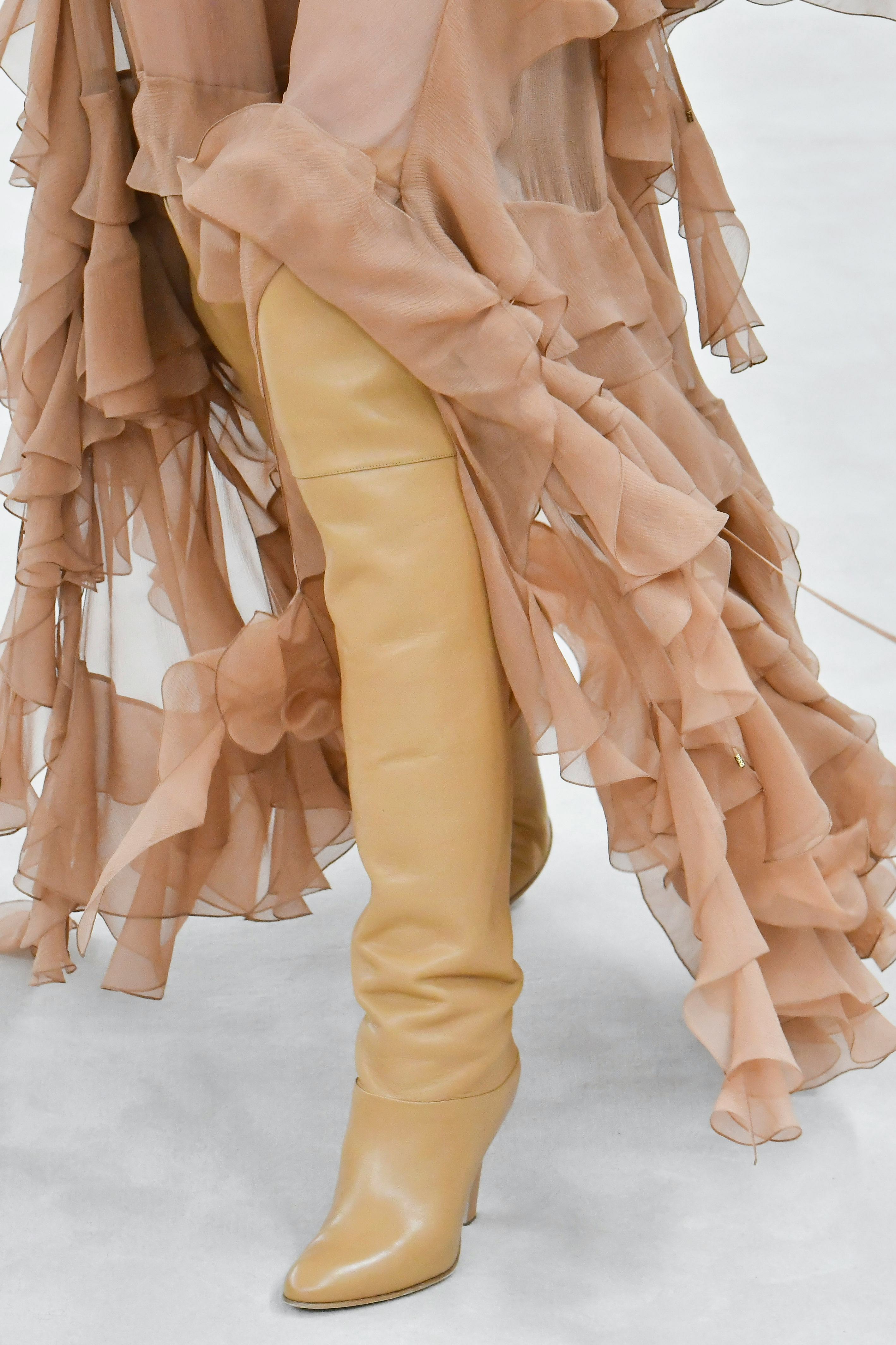 PARIS, FRANCE - FEBRUARY 29: A model walks the runway during the Chloe Ready to Wear Fall/Winter 202...