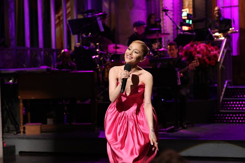 SATURDAY NIGHT LIVE – Episode 1867 – Pictured: Host Ariana Grande during the monologue on Saturday…