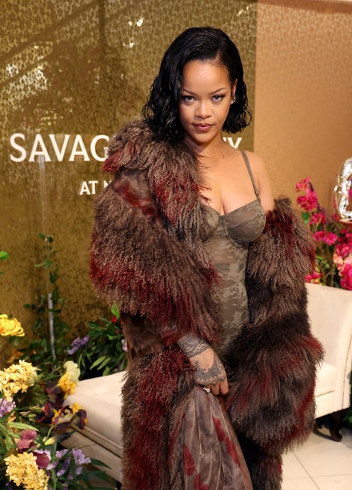 LOS ANGELES, CALIFORNIA - OCTOBER 10: Rihanna attends the Savage X Fenty Celebration of Lavish Lace ...