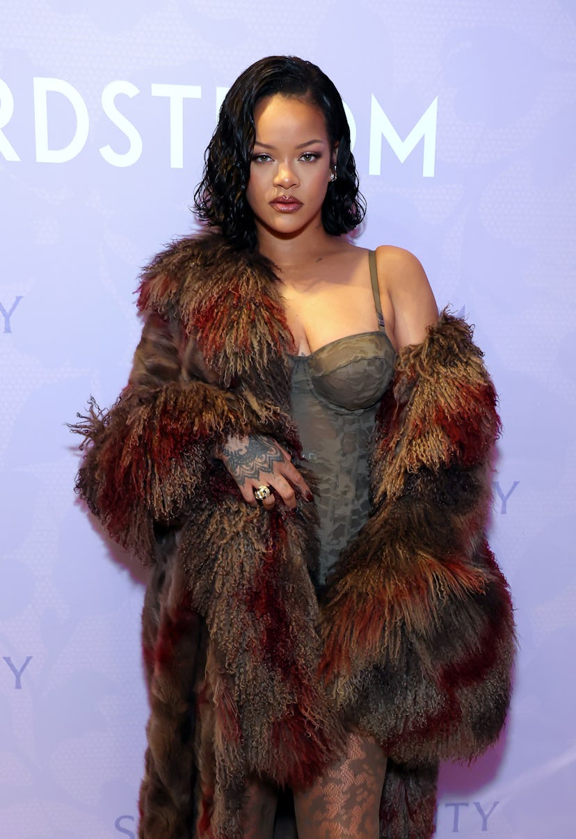 Rihanna attends the Savage X Fenty Celebration of Lavish Lace Debut at Nordstrom Century City on Oct...
