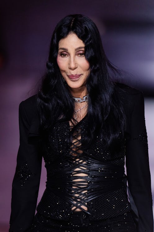 BROOKLYN, NEW YORK - OCTOBER 15: Cher performs during the Victoria's Secret Fashion Show 2024 at Dug...