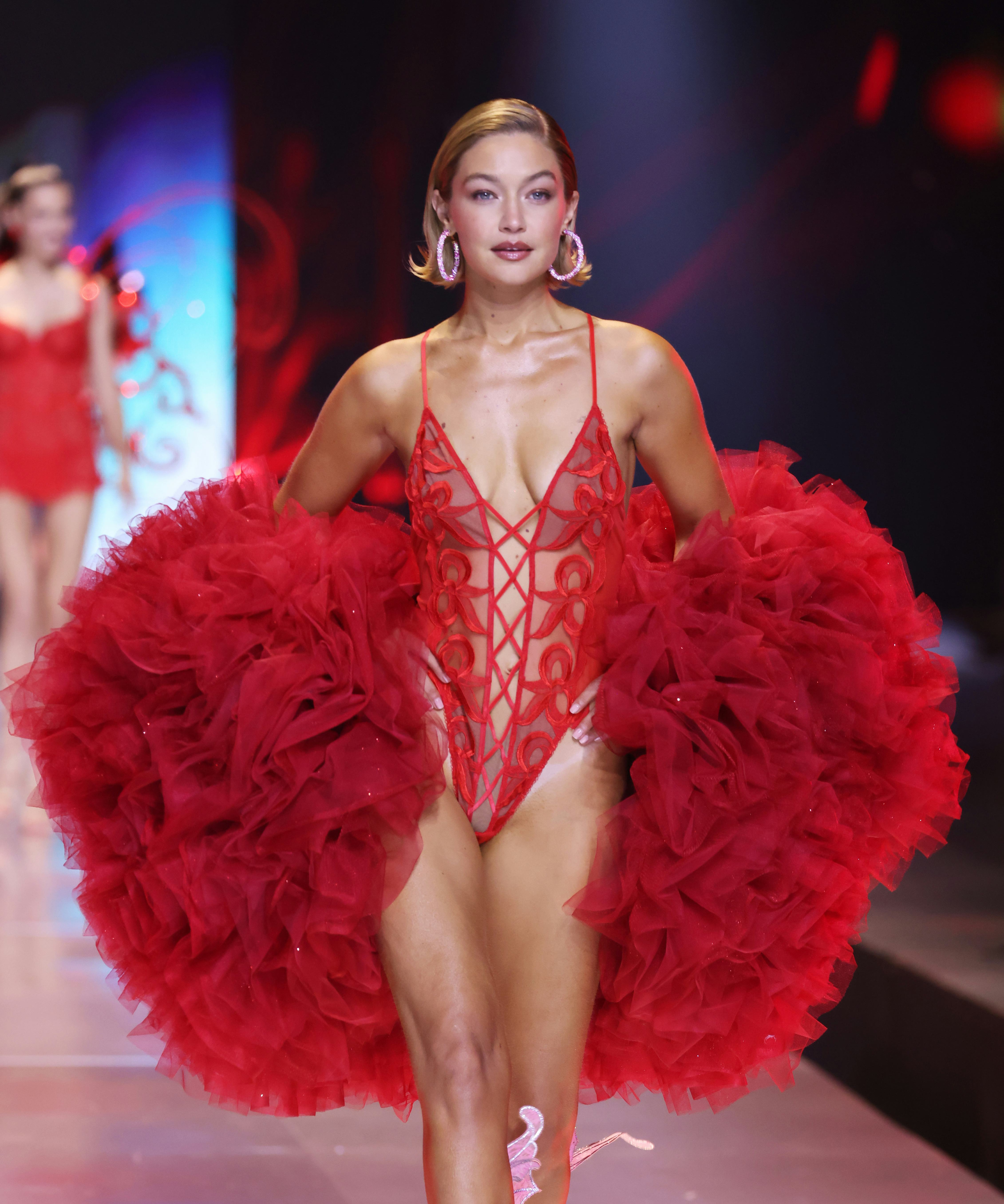 Gigi Hadid rocked a flipped bob at the 2024 Victoria&rsquo;s Secret Fashion Show.