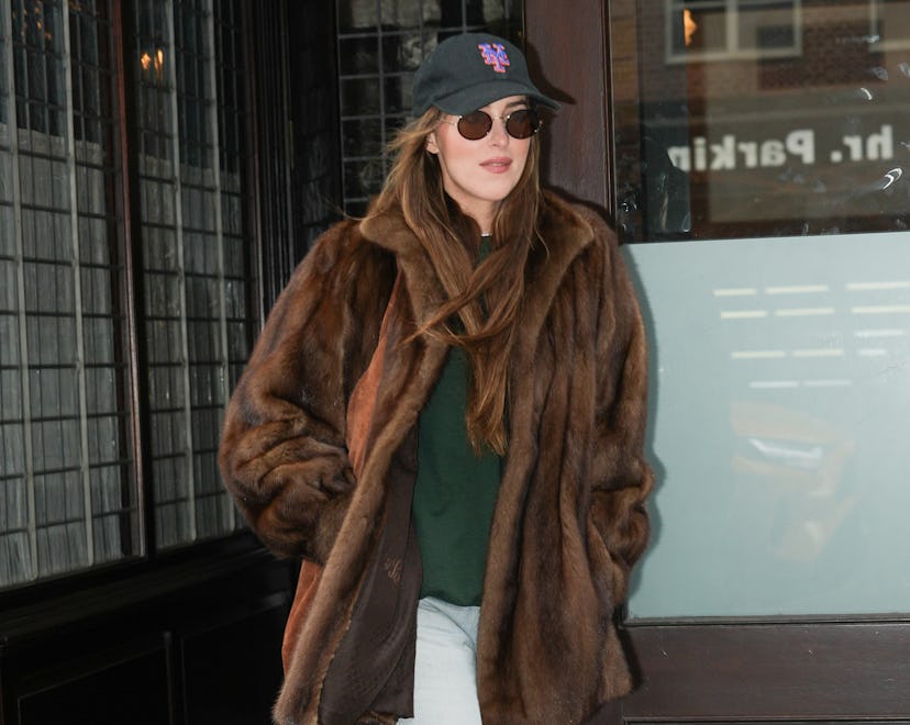 NEW YORK, NY - OCTOBER 14: Dakota Johnson is seen on October 14, 2024 in New York City. (Photo by X…