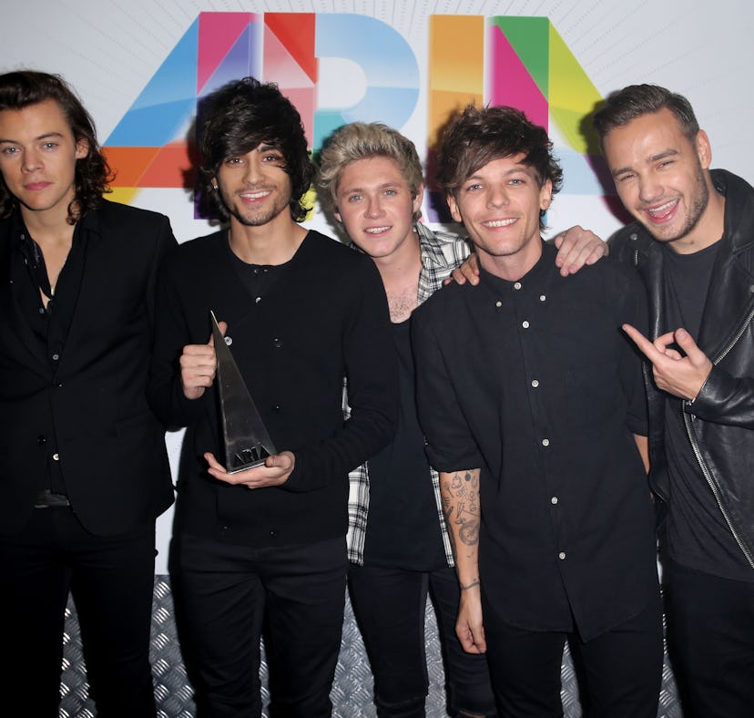 One Direction band members: Harry Styles, Zayn Malik, Niall Horan, Louis Tomlinson and Liam Payne