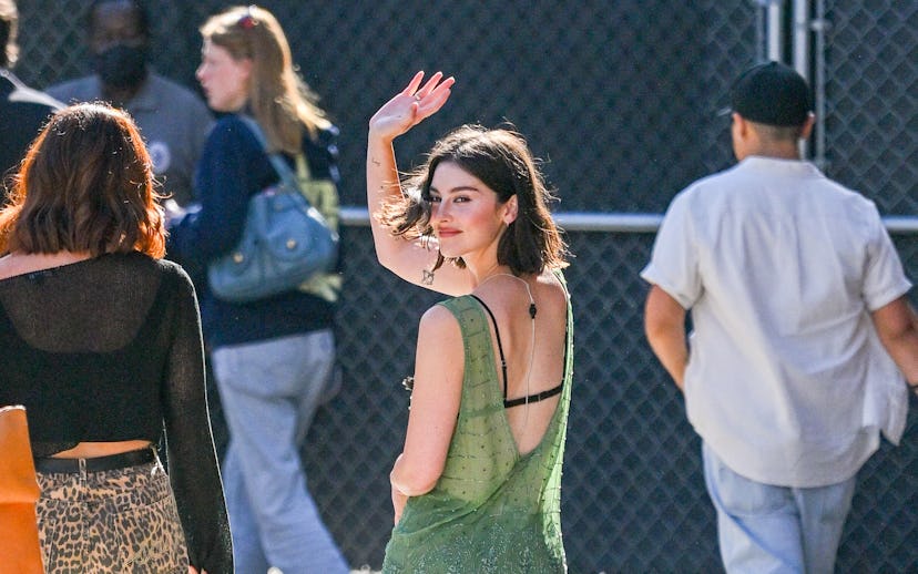 LOS ANGELES, CA - JUNE 20: Gracie Abrams is seen at "Jimmy Kimmel Live!" on June 20, 2024 in Los Ang...