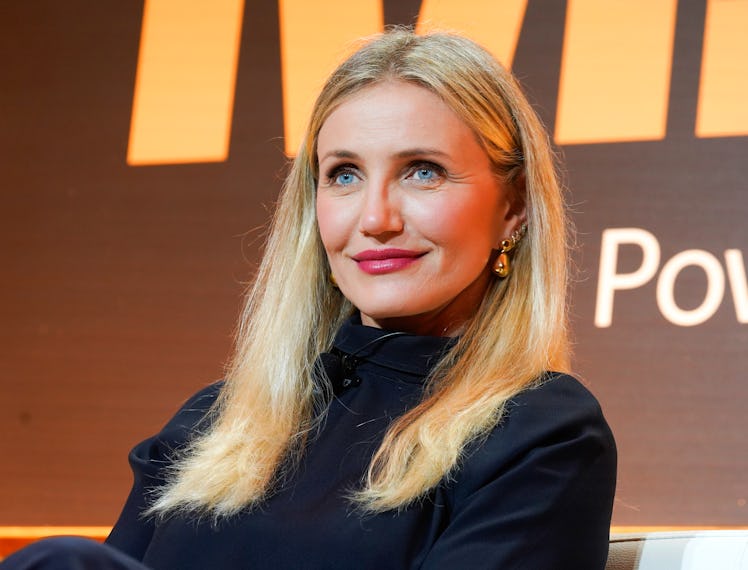 Cameron Diaz discussing her career evolutions and the launch of Avaline, a transparently produced or...