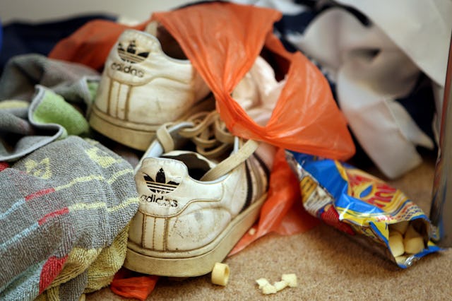 It was big parenting fail to let my kids treat their bedrooms anyway they wanted. It was disgusting....