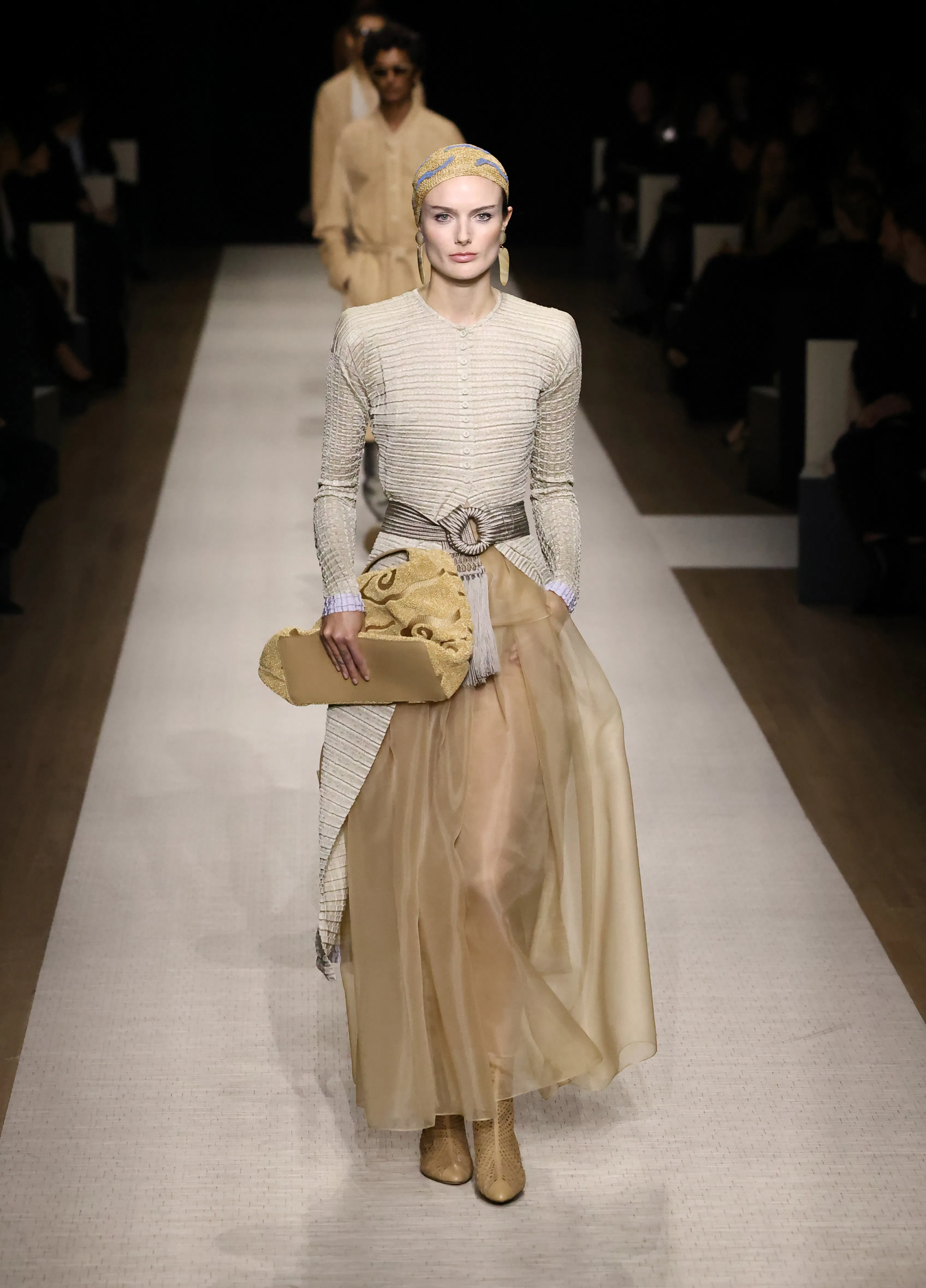 Giorgio Armani's Spring/Summer 2025 Show Was A 90-Look Design Journey