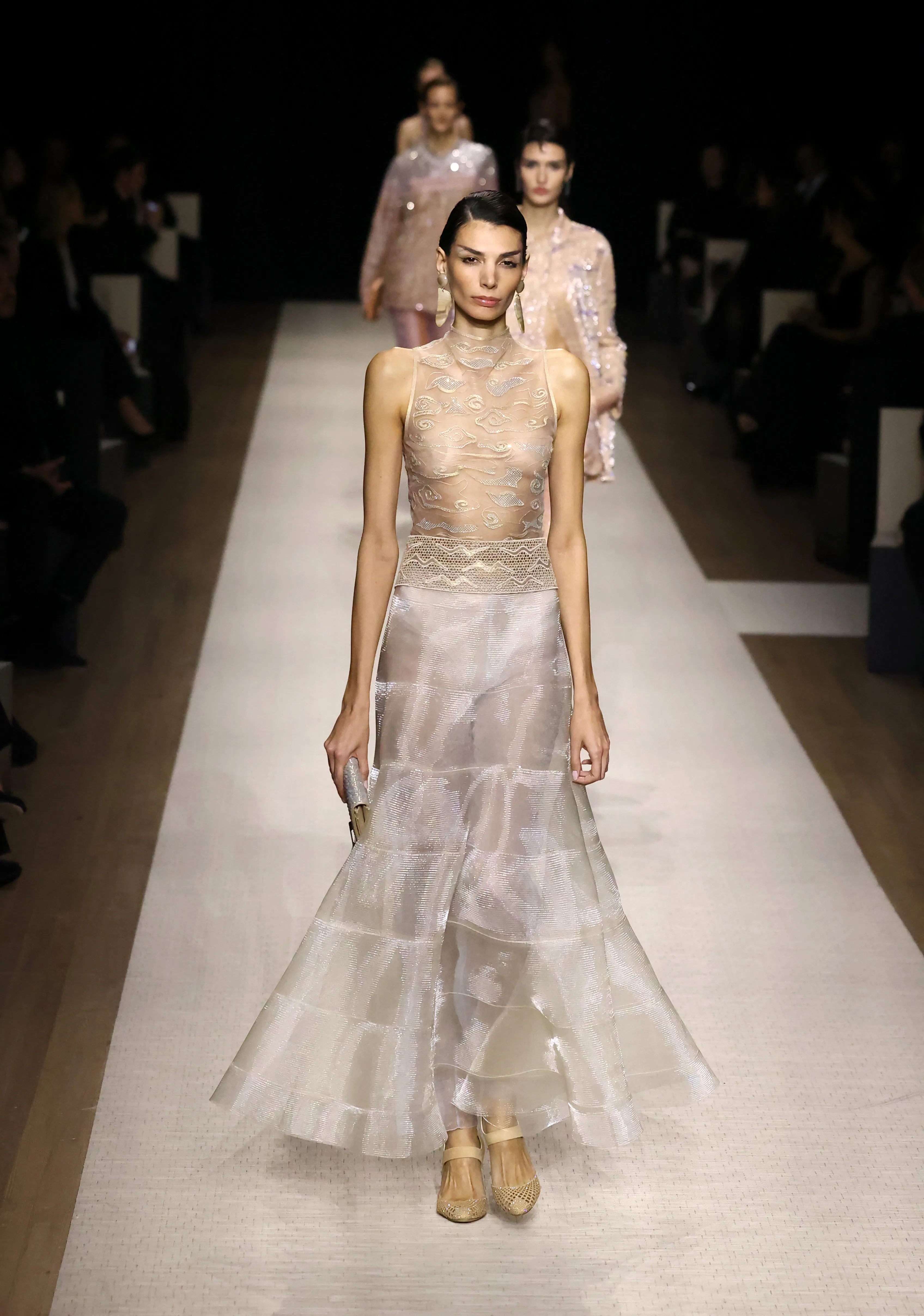 Giorgio Armani's Spring/Summer 2025 Show Was A 90-Look Design Journey
