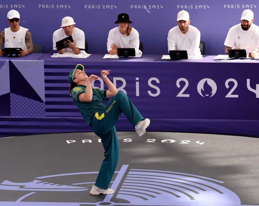 B-Girl Raygun of Team Australia competes during Olympics, and would make a great pop culture Hallowe...