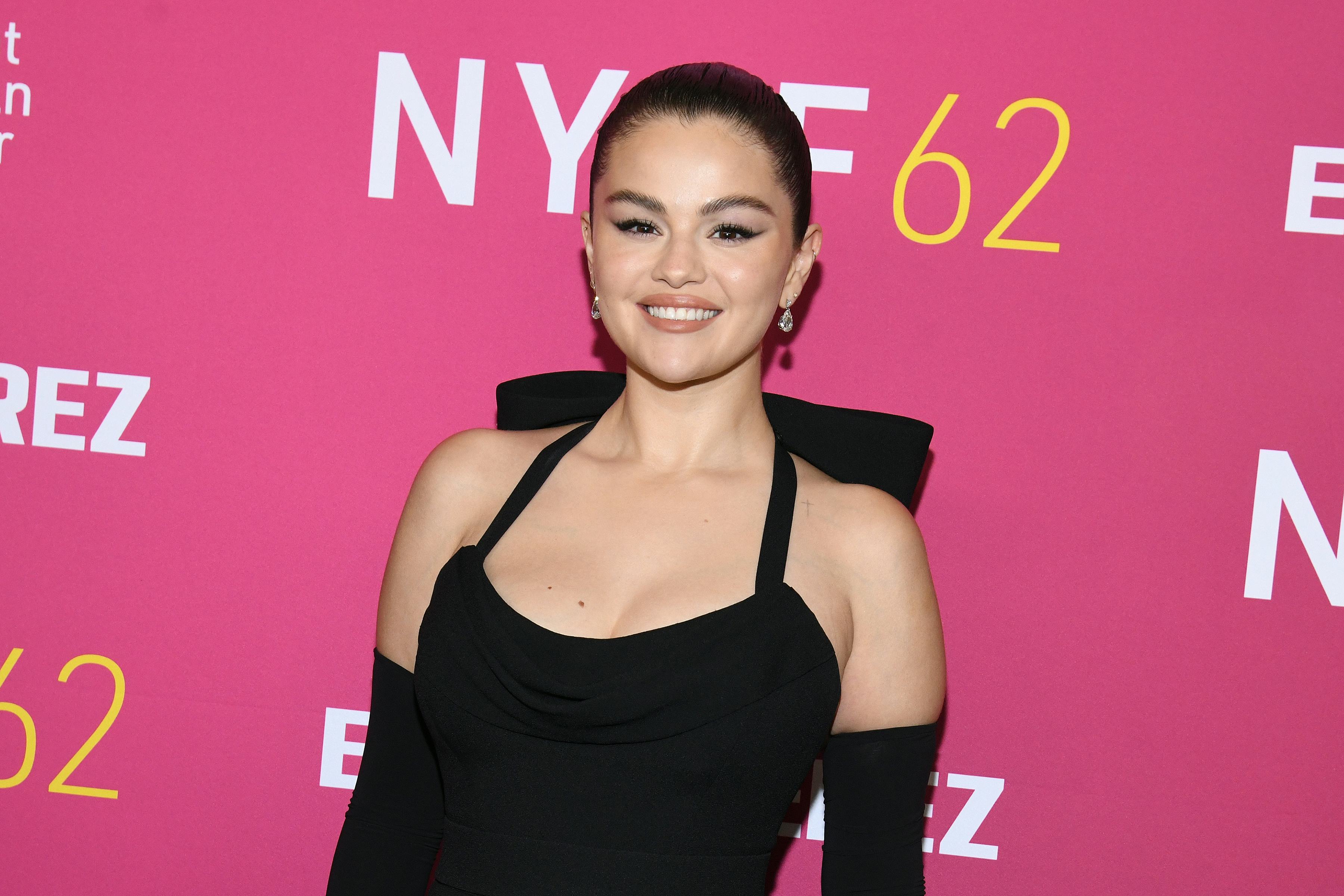 Selena Gomez at the premiere of her new film, Emilia Pérez, in New York.