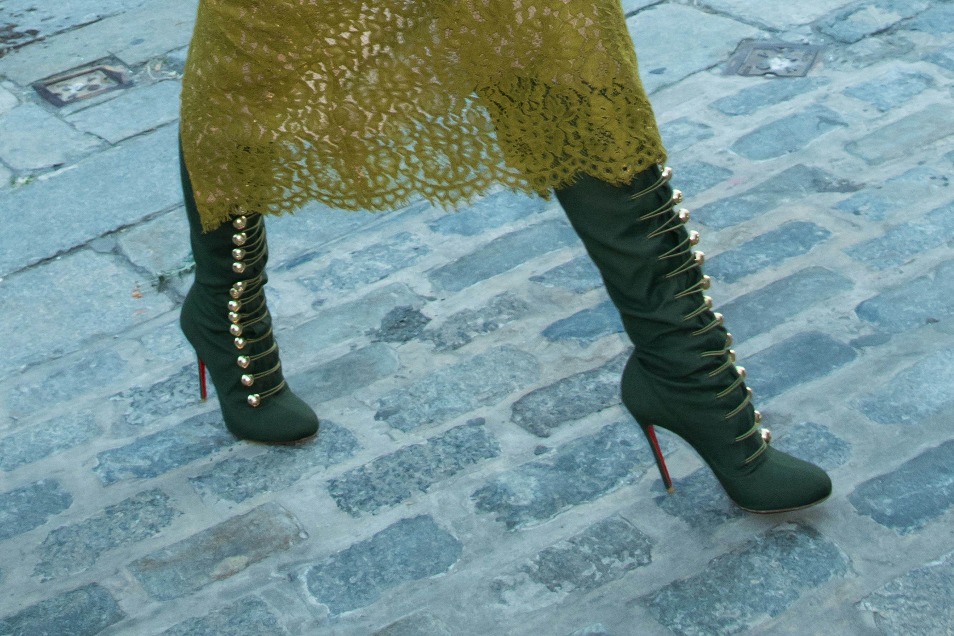 Blake Lively, shoe detail, is seen arriving at the NY Food and Wine Festival on October 18, 2024 in &hellip;