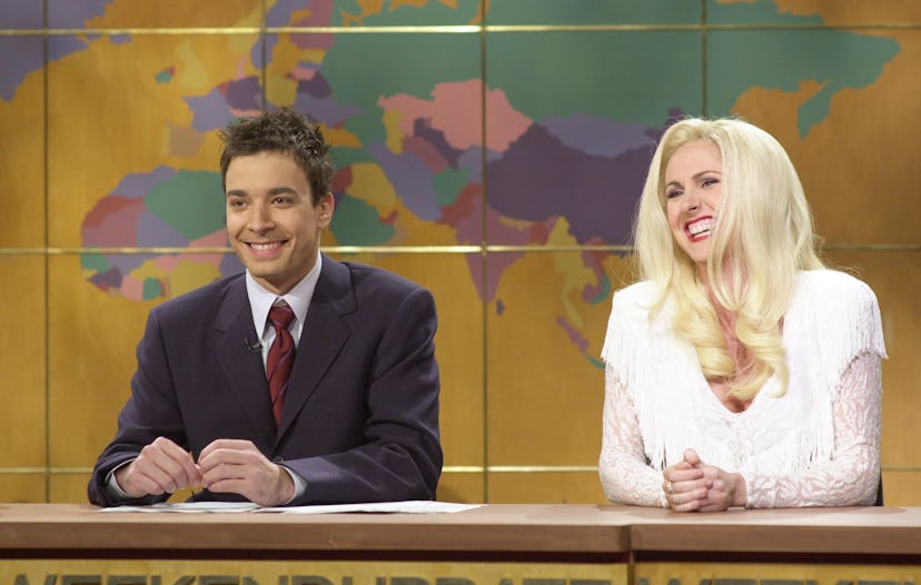 Jimmy Fallon and Molly Shannon on Saturday Night Live.