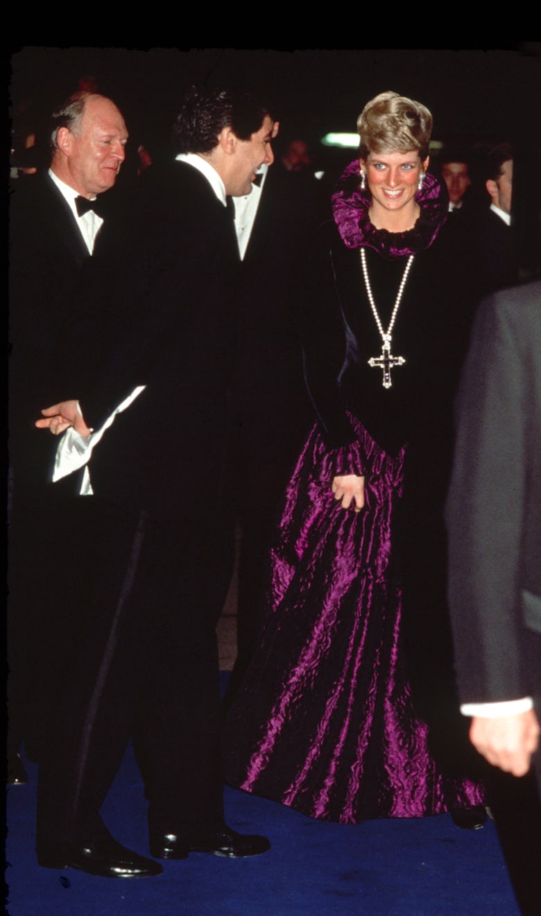 Diana, Princess Of Wales, Arriving At A Charity Gala Evening On Behalf Of Birthright At Garrard. Th...
