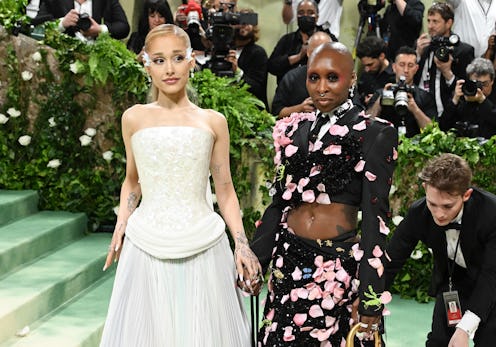 Ariana Grande and Cynthia Erivo at the 2024 Met Gala: "Sleeping Beauties: Reawakening Fashion" held ...