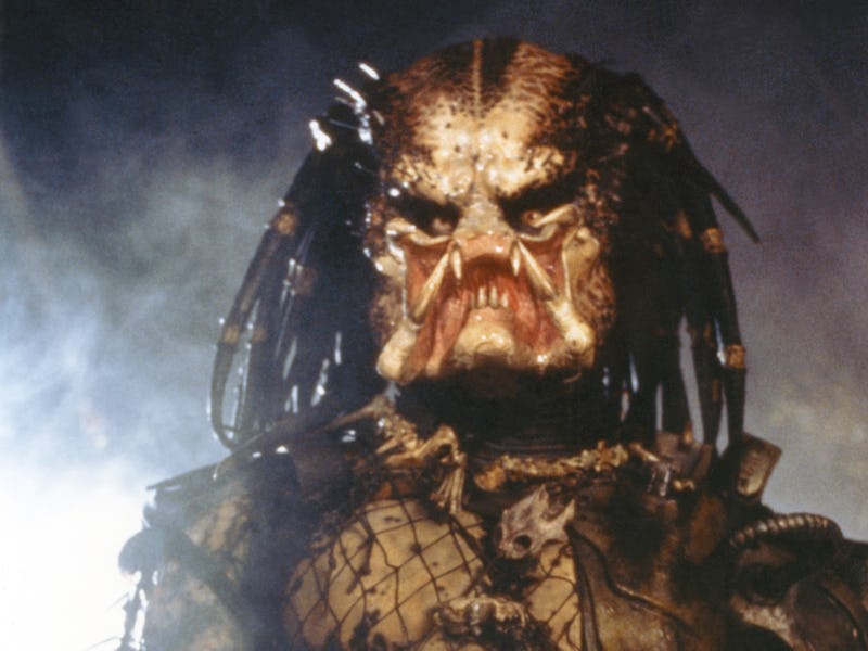 Kevin Peter Hall on the set of "Predator". (Photo by Sunset Boulevard/Corbis via Getty Images)