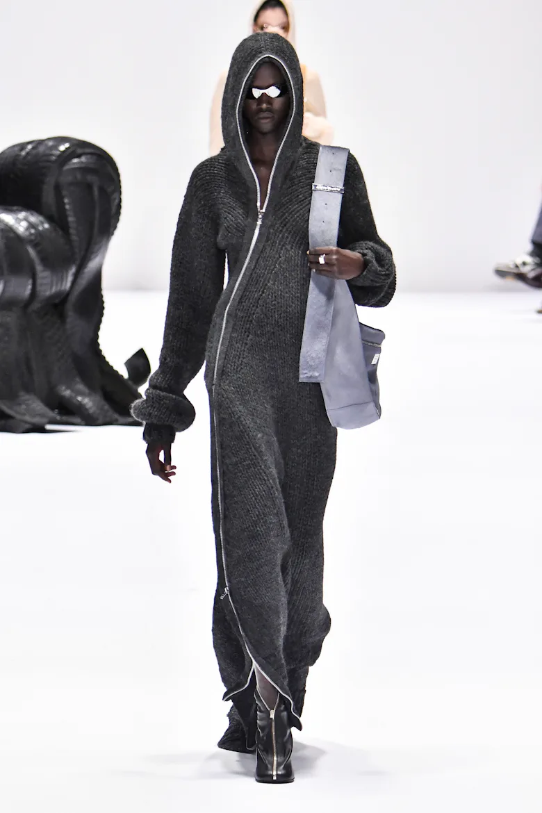 rihanna knit dress Rihanna Embraces Sweater Weather In a Knit Maxi Dress and Thigh-High Boots