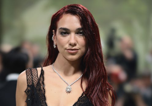 Dua Lipa wore a cone bra corset at her concert.