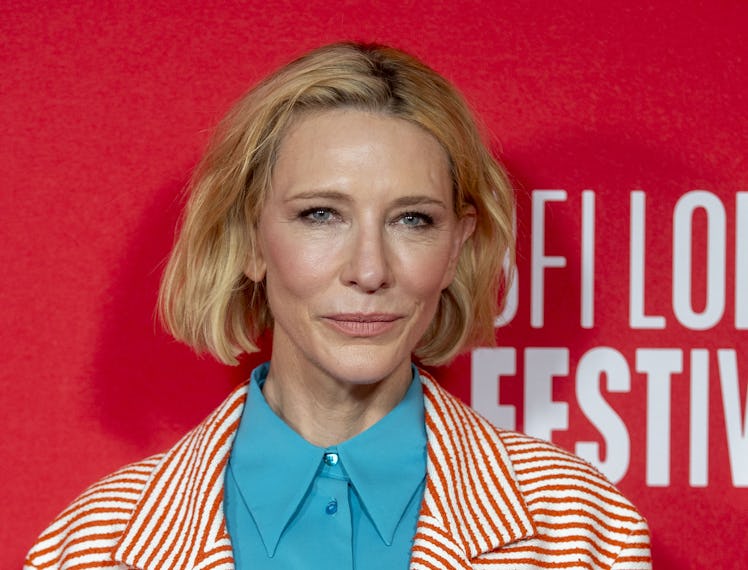 Cate Blanchett attends the BFI London Film Festival gala screening of Rumours, at the Royal Festival...