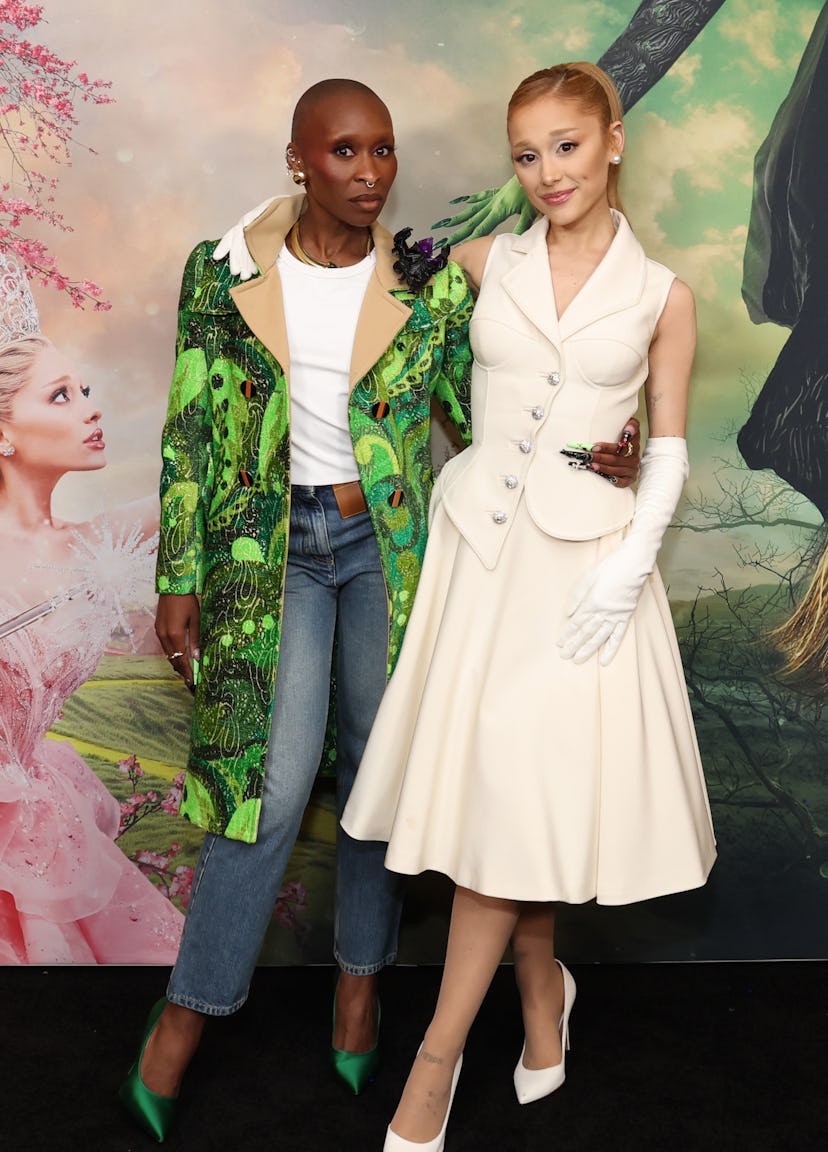 Cynthia Erivo and Ariana Grande’s ‘Wicked’ screening looks
