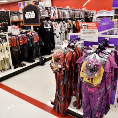 The halloween costume department. At the Target department store in Exeter Township Tuesday afternoon for a story on halloween costumes October 17, 2017. Photo by Ben Hasty (Photo By Ben Hasty/MediaNews Group/Reading Eagle via Getty Images)